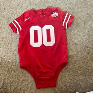 Ohio State football baby onesie